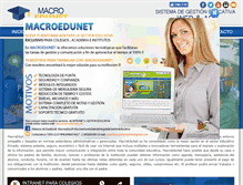 Tablet Screenshot of macroedunet.com
